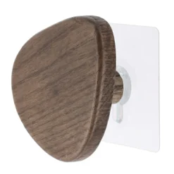 PATERE BOIS FORME GALET GRAND MODELE MARRON
