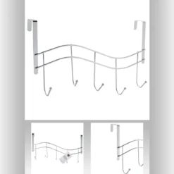 PATERE CHROME 5 TETES VAGUE