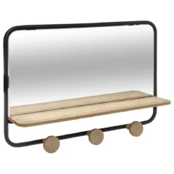 PATERE MIROIR ET ETAGERE FILO