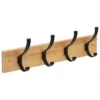PATERE MURALE 4 TETES BOIS ET METAL