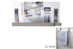 PATERE PORTE TORCHON EXTENSIBLE 25 A 40CM