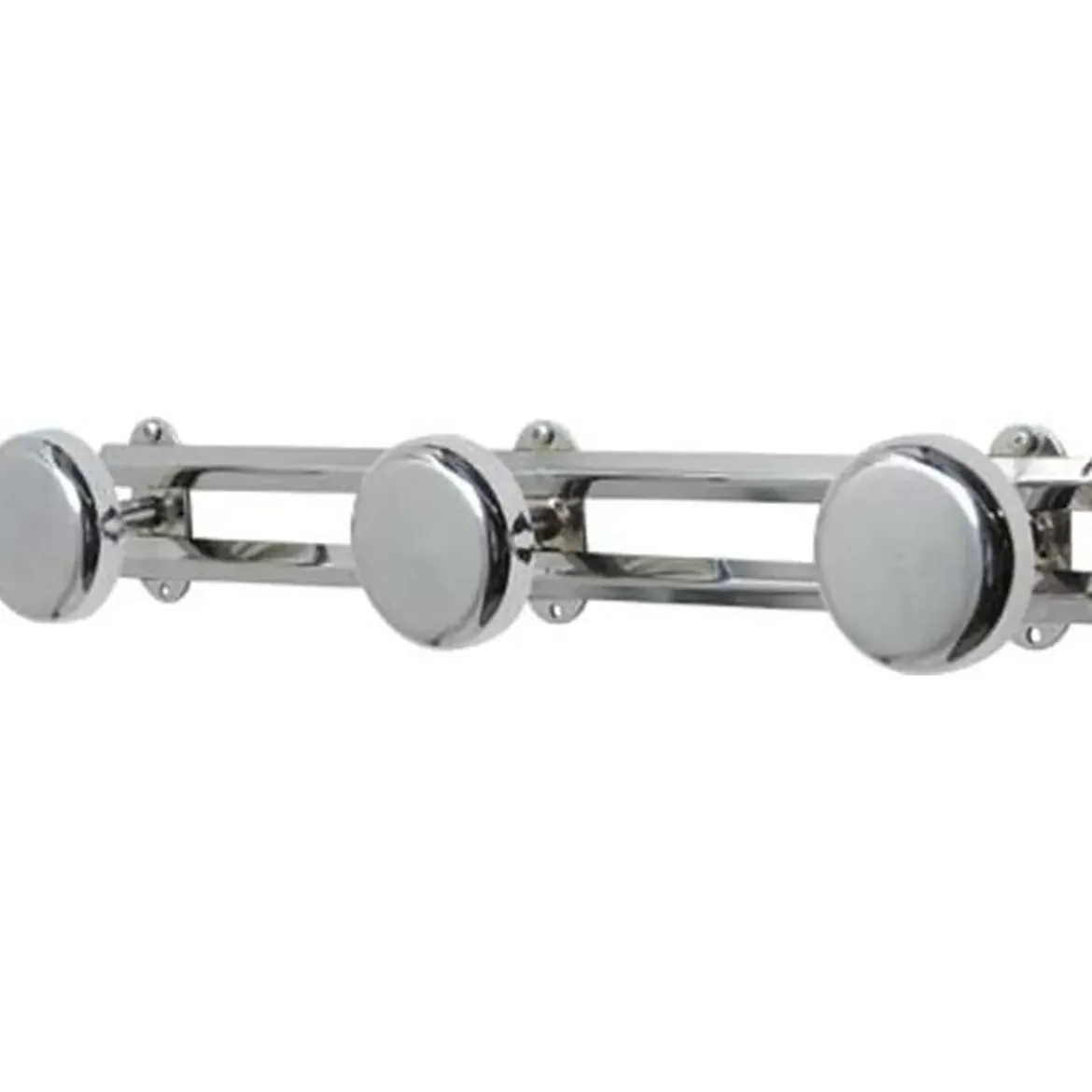 PATERES METAL A FIXER 3 ACCROCHES CHROME