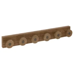 PATERE 6 TIGES COME METAL BOIS L.58CM
