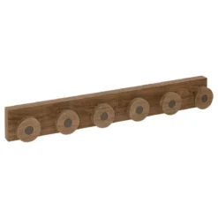 PATERE 6 TIGES COME METAL BOIS L.58CM