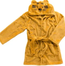 PEIGNOIR ENFANT FLANELLE UNIE BRODEE TIGRY