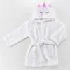 PEIGNOIR ENFANT FLANELLE UNIE BRODEE ZOELIE