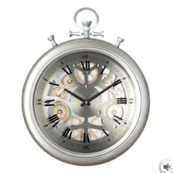 PENDULE MECANIQUE METAL GOUSSET D.40X50CM