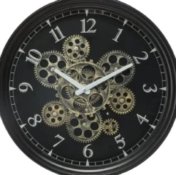 PENDULE MECANISME METAL LUXE D.37CM