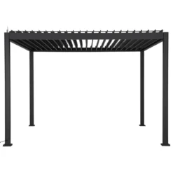 PERGOLA EVORA ELECTRIQUE 3.6X3.6M GRAPHITE