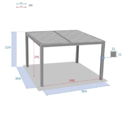 PERGOLA MAJAE 3.6X3.6M BASE
