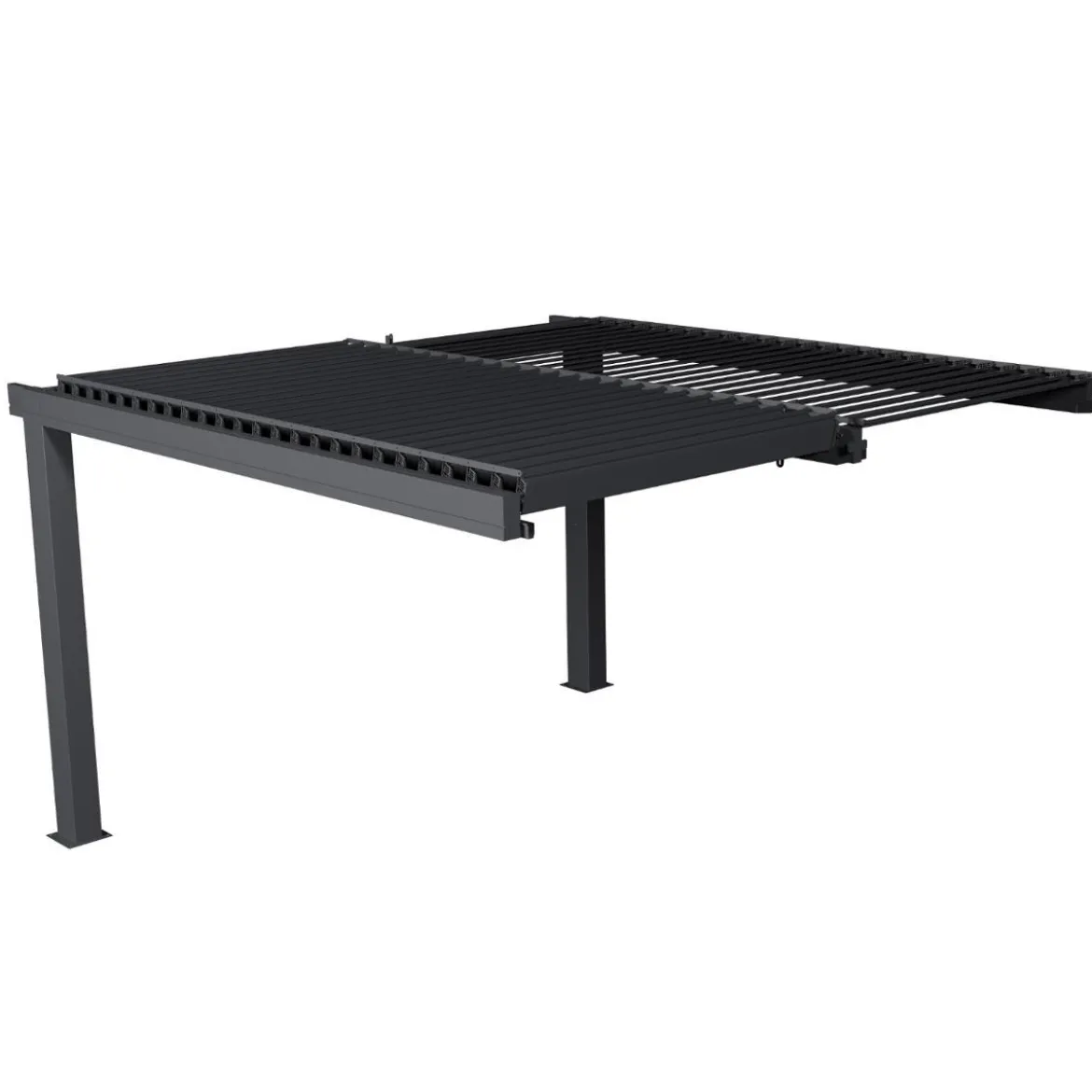 PERGOLA MAJAE 3.6X3.6M EXTENSIBLE FRONTAL