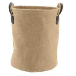 PETITE PANIERE A LINGE RONDE EN JUTE 32X38CM NATUREL