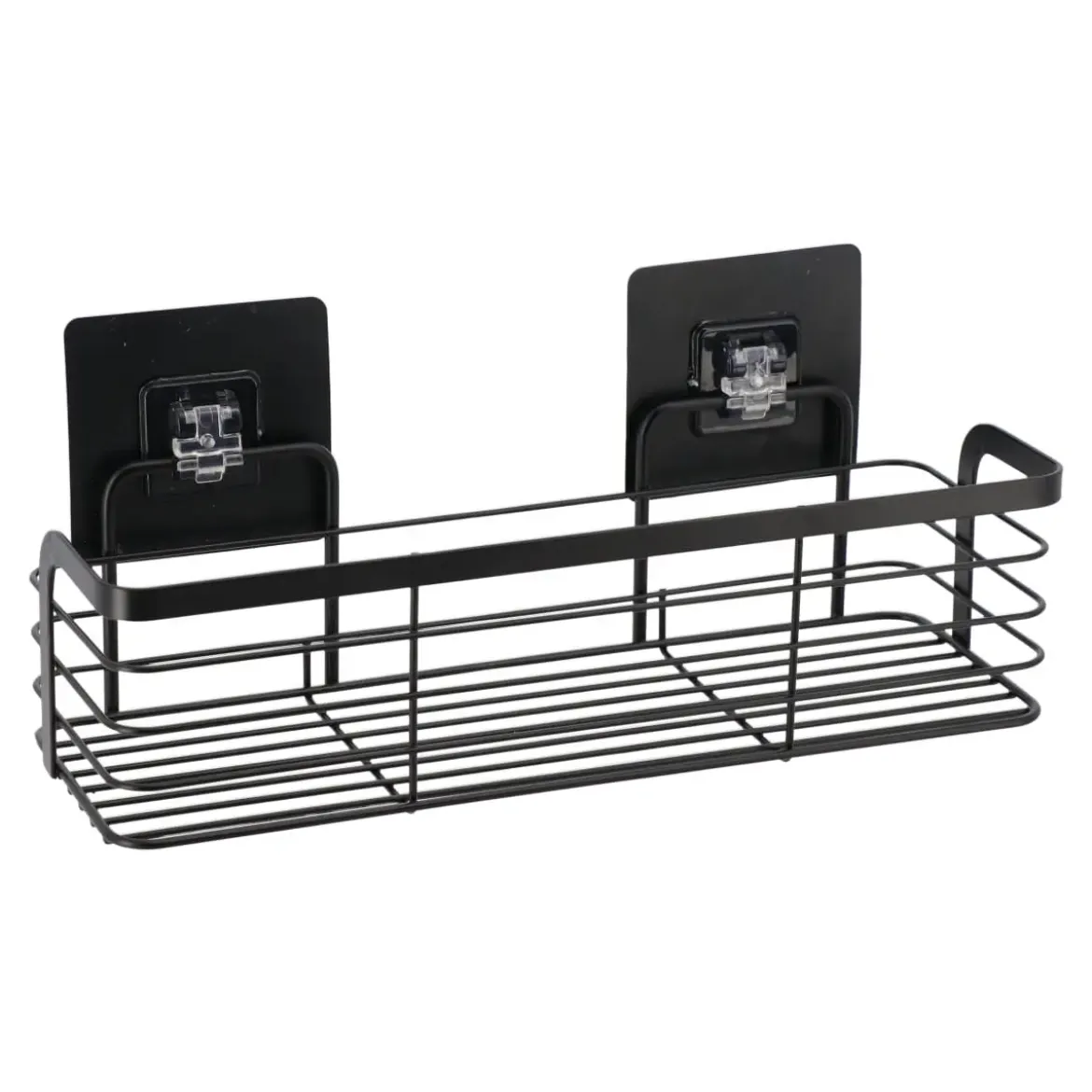 PETIT PANIER RECTANGLE METAL SUR CARTE ADHESIVE NOIR MAT