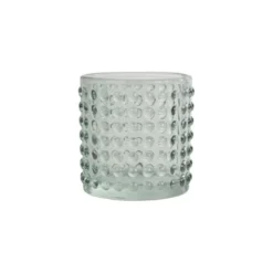 PHOTOPHORE BULLE VERRE TEINTE 7X7.7CM CELADON