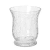 PHOTOPHORE VERRE CRAQUELE EVASE H.9CM