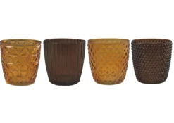 PHOTOPHORE VERRE MARRON AMBRE