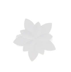 PINCES METAL PETIT MODELE NYMPHEAS BLANC MAT X2 PIECES