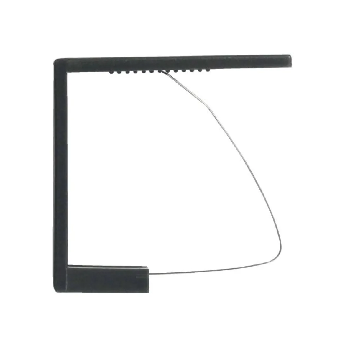 PINCES NAPPES 4 PIECES 6X5.3CM PLASTIQUE METAL ANTHRACITE