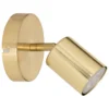 PLAFONNIER APPLIQUE METAL VICO DORE D.10CM