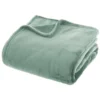 PLAID FLANELLE UNI CELADON 180X230CM