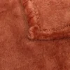 PLAID FLANELLE UNI TERRACOTTA 240X260CM