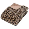 PLAID FOURRURE IMPRIME LEOPARD 120X160CM