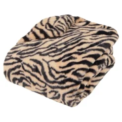 PLAID FOURRURE IMPRIME TIGRE 120X160CM