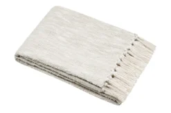 PLAID JOSEPHA NATUREL 125X150CM
