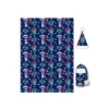 PLAID ET BONNET STITCH BLEU
