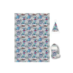 PLAID ET BONNET STITCH GRIS