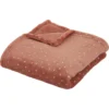PLAID FLANELLE OYA TERRACOTTA 75X100CM
