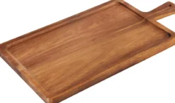 PLANCHE PRESENTATION ACACIA RECTANGLE AVEC POIGNEE 40X20CM
