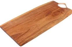 PLANCHE PRESENTATION ACACIA NATUREL AVEC POIGNEE 40X18CM