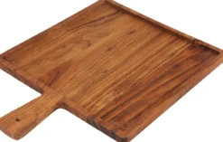 PLANCHE PRESENTATION ACACIA CARREE AVEC POIGNEE 40X30CM