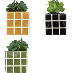 PLANTE FAMILY CORNER POT CERAMIQUE H.17CM