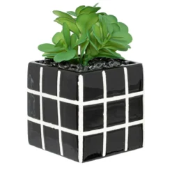 PLANTE FAMILY CORNER POT CERAMIQUE H.17CM
