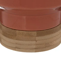 PLANTE POT CERAMIQUE PECHE H.26CM