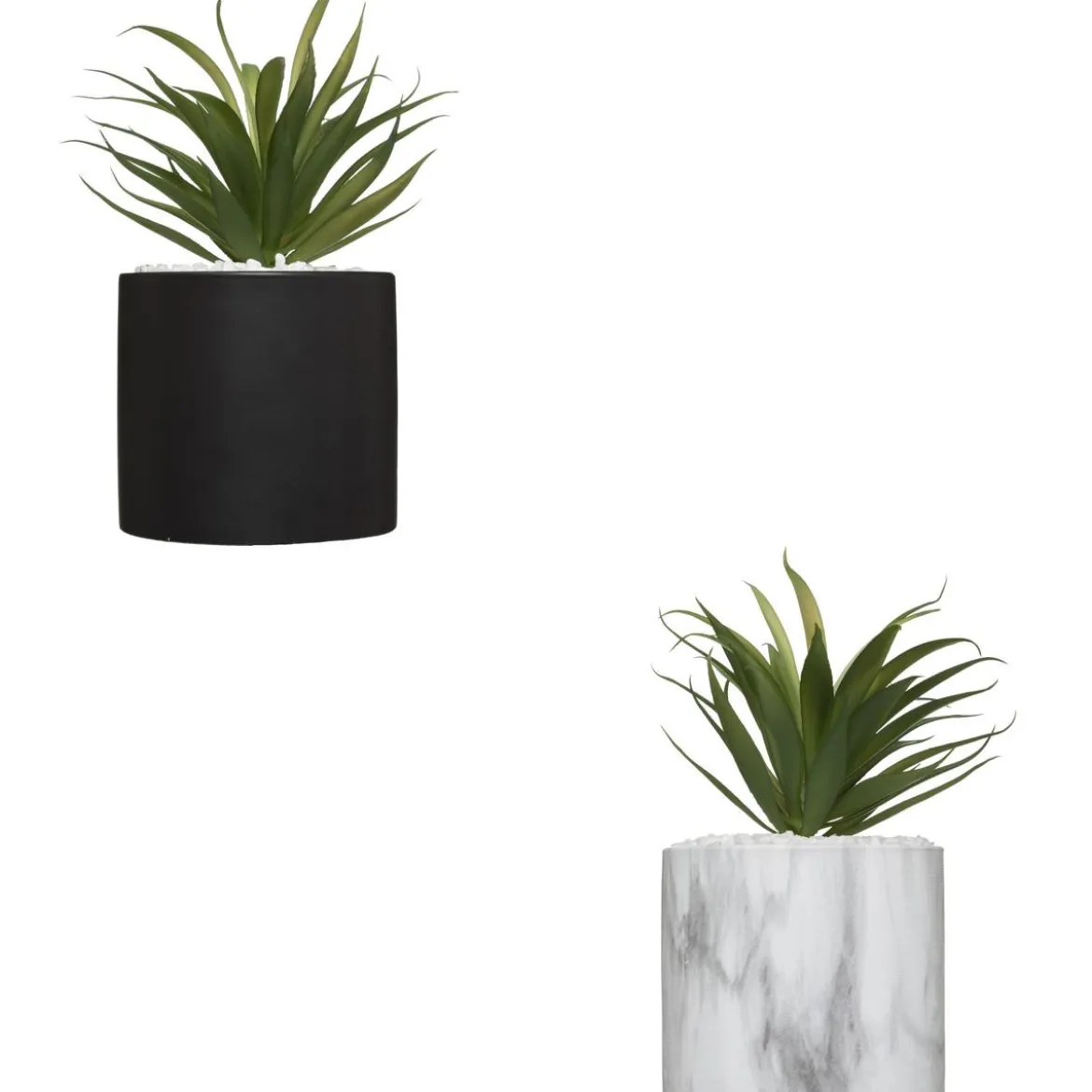 PLANTE POT MARBRE SAO H.17.5CM