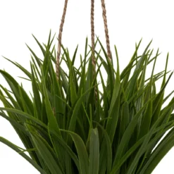 PLANTE POT SUSPENDU HERBE MODA H.27CM
