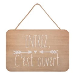 PLAQUE PORTE CREUSE 25X17CM