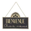 PLAQUE PORTE METAL NIGHT 20X13CM