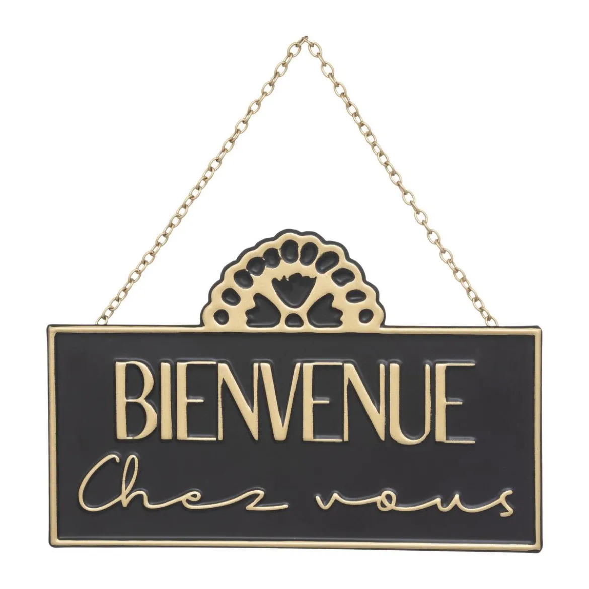PLAQUE PORTE METAL NIGHT 20X13CM