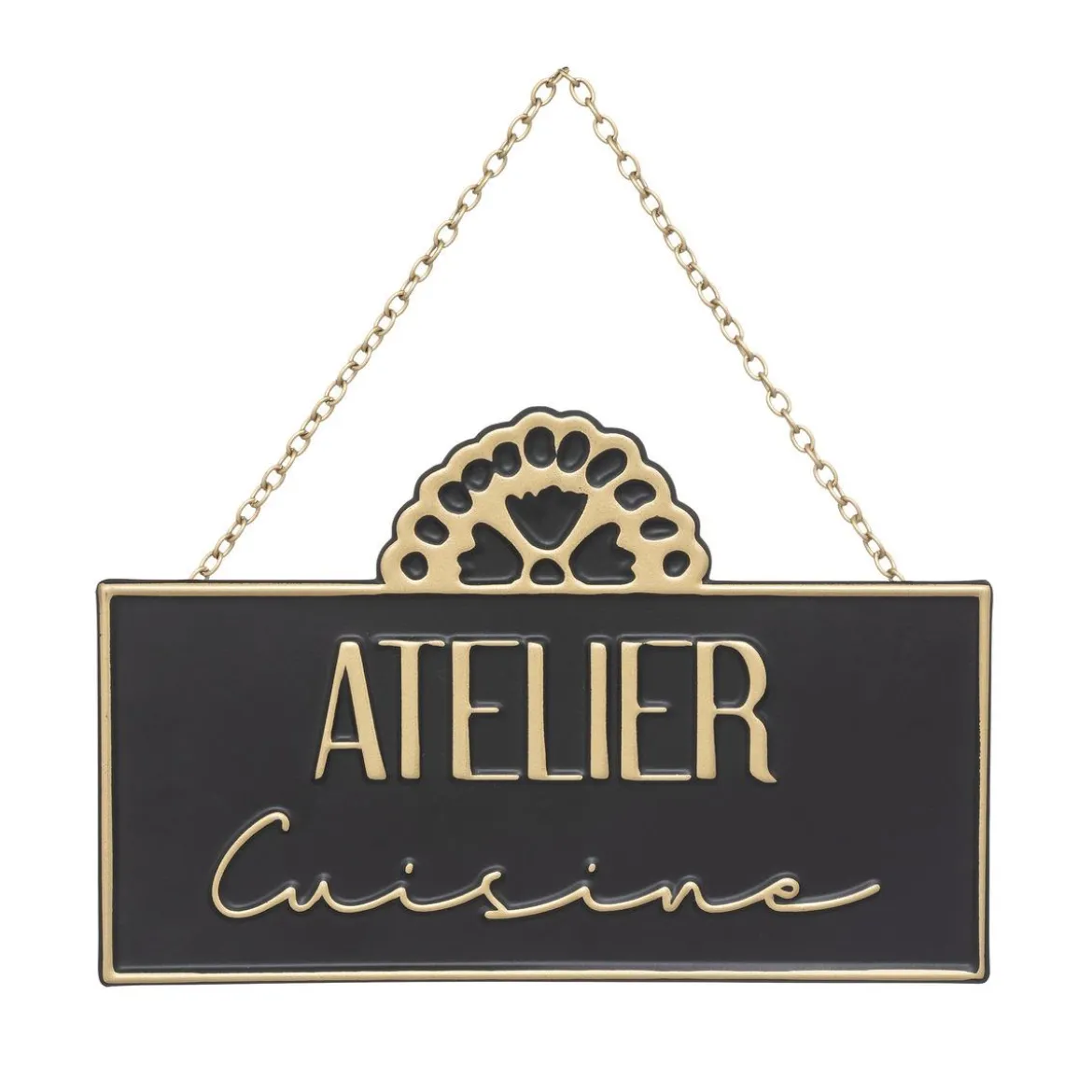 PLAQUE PORTE METAL NIGHT 20X13CM