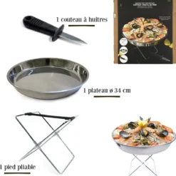 PLATEAU AVEC SUPPORT ET COUTEAU