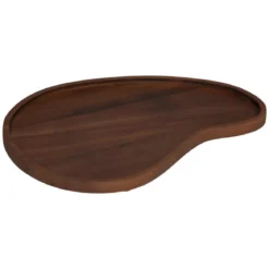 PLATEAU BOIS ORIGINES MARRON D.31X19.4CM