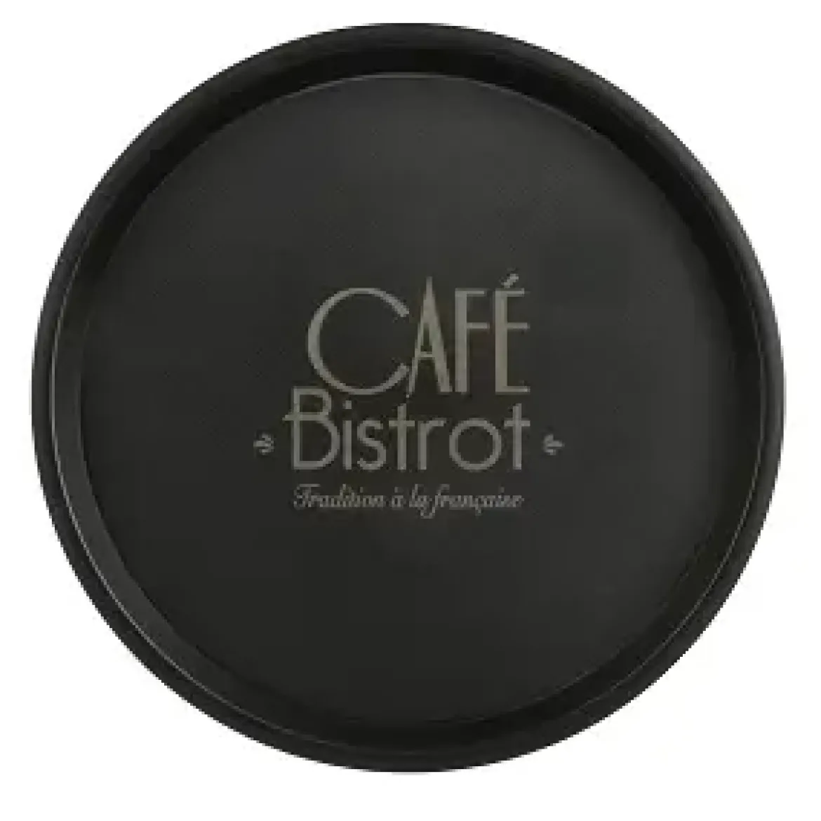 PLATEAU DIAM 35 CM DECOR BISTROT ANTIGLISSE