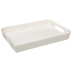 PLATEAU MELAMINE BLANC 35X25CM