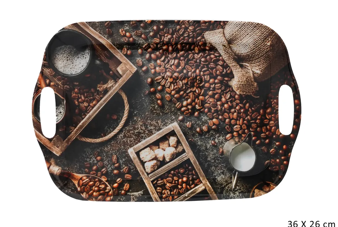 PLATEAU MELAMINE CAFE 36X26CM