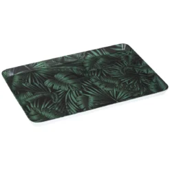 PLATEAU MELAMINE DECOR JUNGLE VEGETAL 45X30CM