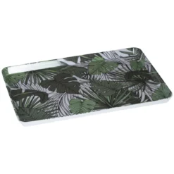 PLATEAU MELAMINE DECOR JUNGLE VEGETAL 45X30CM